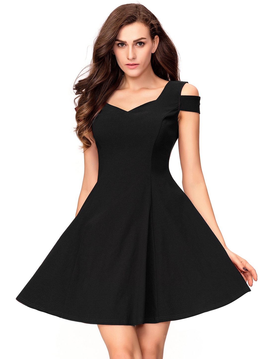 sachin and babi light blue dress Mini Black Party Dress with Cap Sleeves  HAREM's Brides