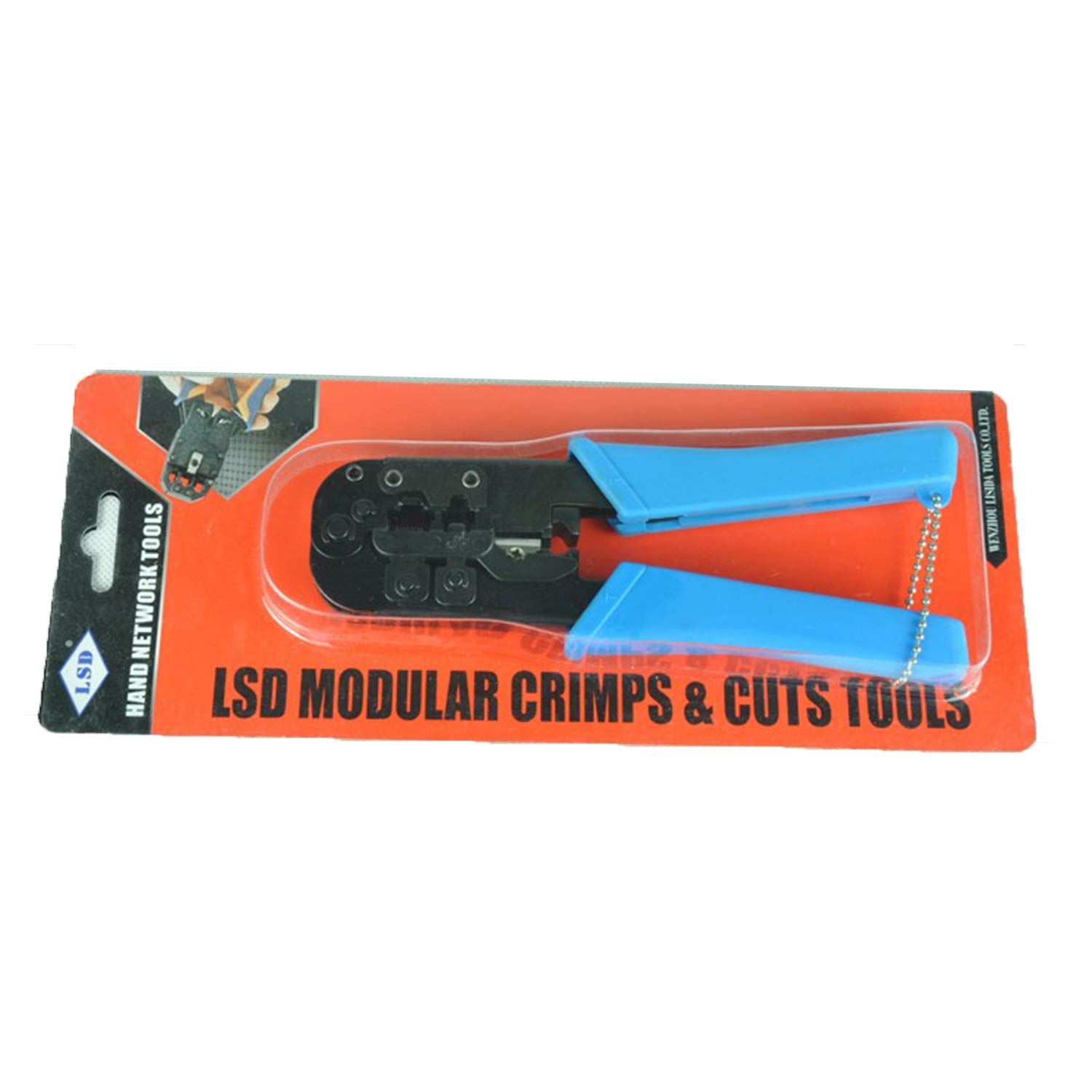 Strumento di crimpatura per cavi RJ11 RJ45 Strumento di crimpatura di rete Strumenti di crimpatura per cavi UTP modulari professionali Pinza a crimpare, crimpatrice terminale a cric