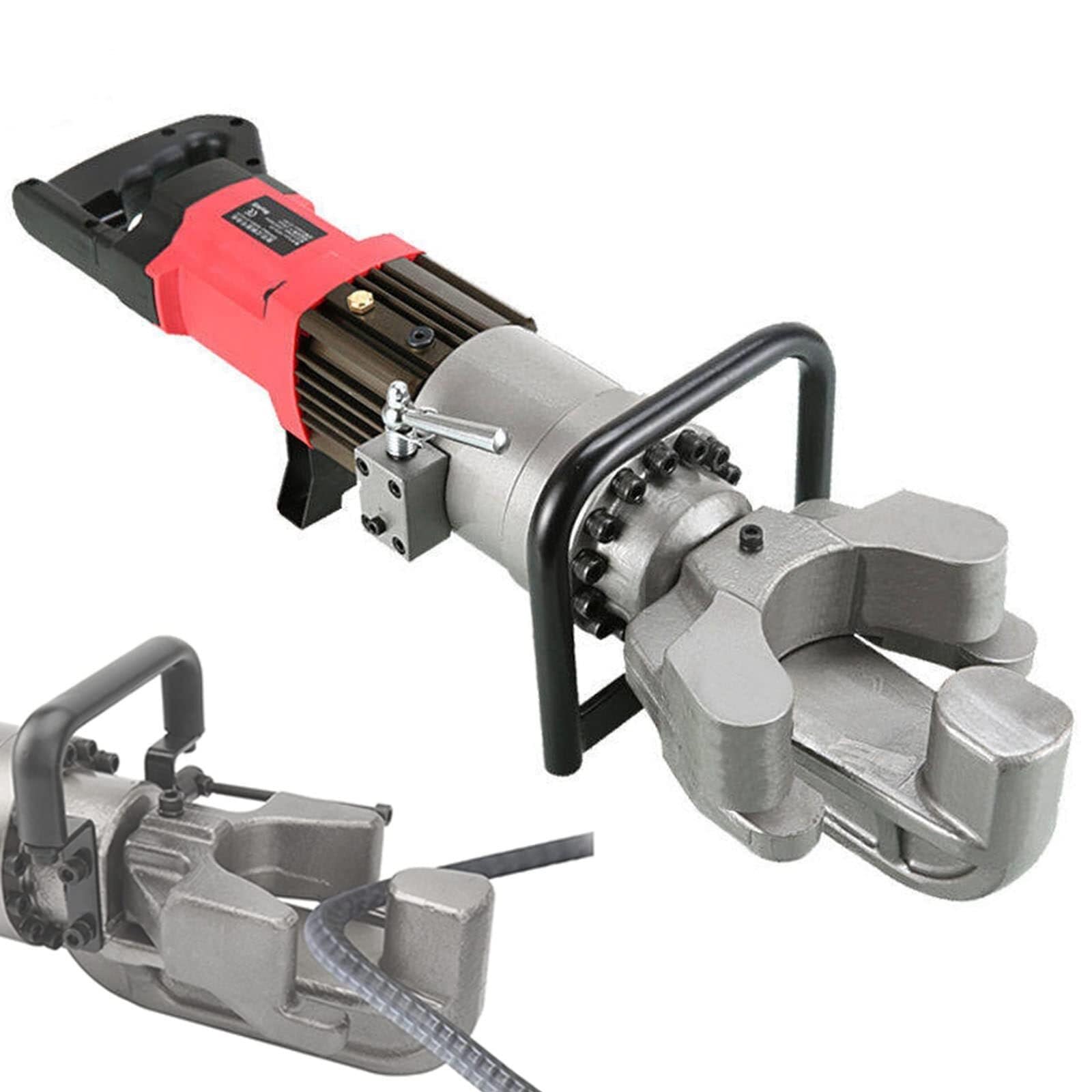 Hand Held Electric Hydraulic Rebar Bender, 4-22mm Bending Machine with 0-90° Angle Capability - Portable Steel Bender for Professionals