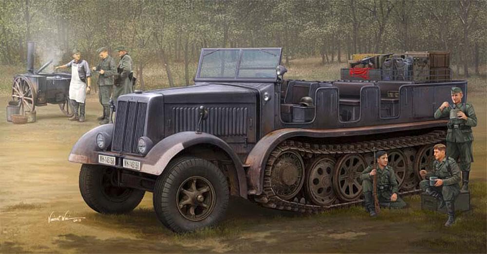 Trumpeter TRU09538 9538 Sd.Kfz.8(DB9) Half-Track Artillery Tractor plastikowy zestaw modelarski, kolorowy