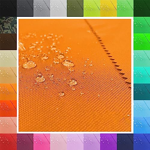 BuBiBag – wasserdichter Polyesterstoff Oxford 600D Markisenstoffe Meterware, Segeltuch Meterware, Kissenbezüge, Reißfest & Pflegeleicht Meterware lfm mit 160cm Breite - Orange