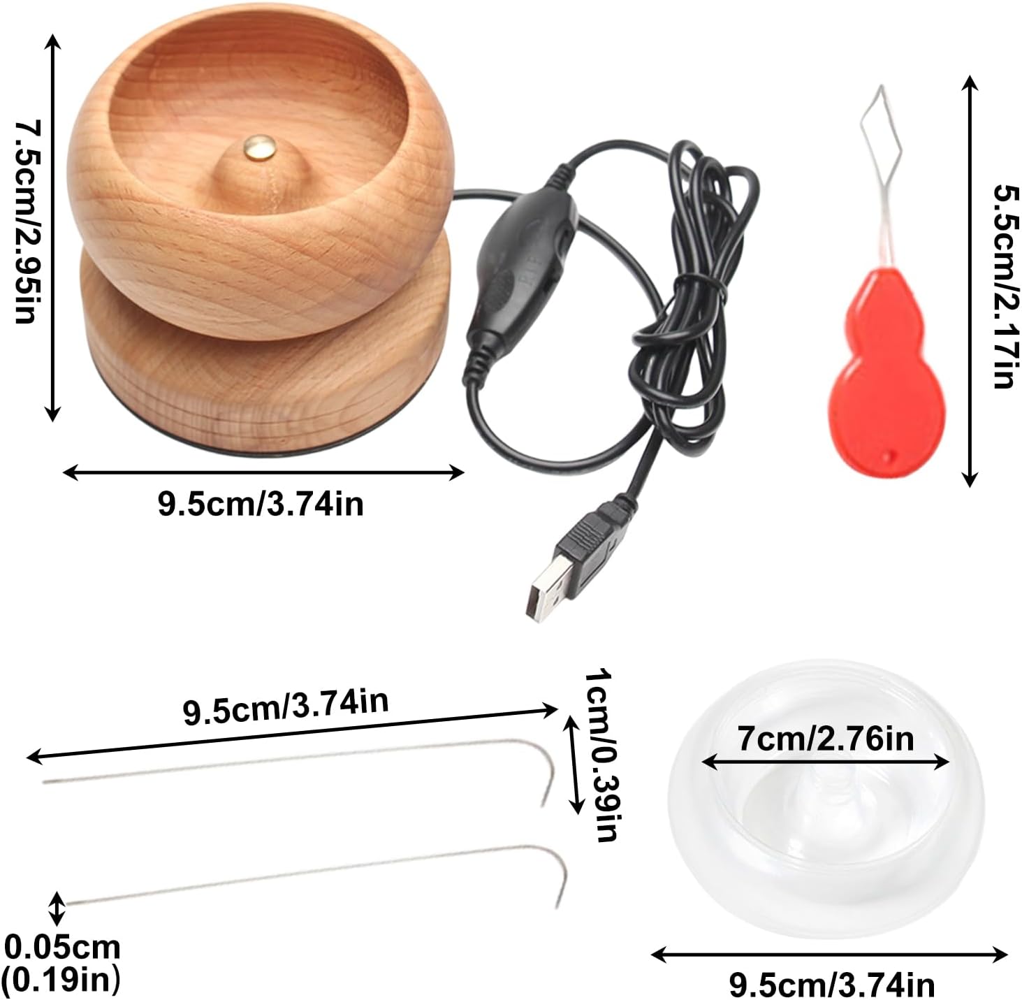 Bracelet Making Machine - Wooden Electric Bead Spinner with Speed Adjustment, Jewelry Craft Tool for Bracelet Making, Ideal for Hobbyists Girls Women Jewelry Lovers