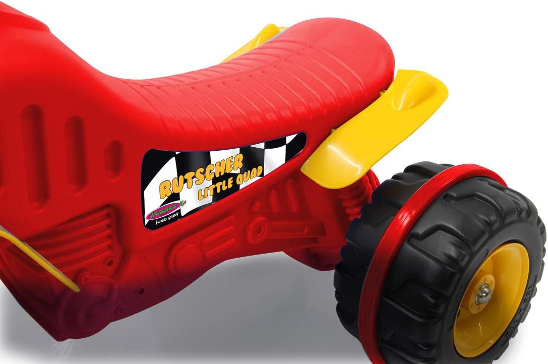 Jamara Little Quad 460576 Slider Red – Made of Durable Plastic Towing Hitch Ultra Grip Rubber Ring on Wheels