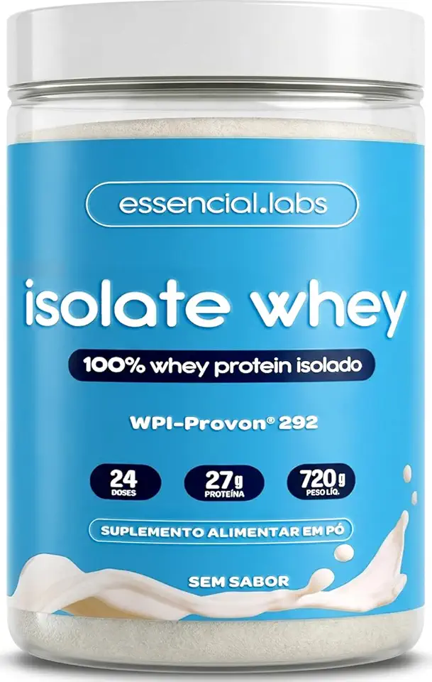 100% WHEY ISOLADO - Sem Sabor - Matéria-Prima Importada GLANBIA (A Melhor Proteína do Mundo) Provon® 292-24 Doses