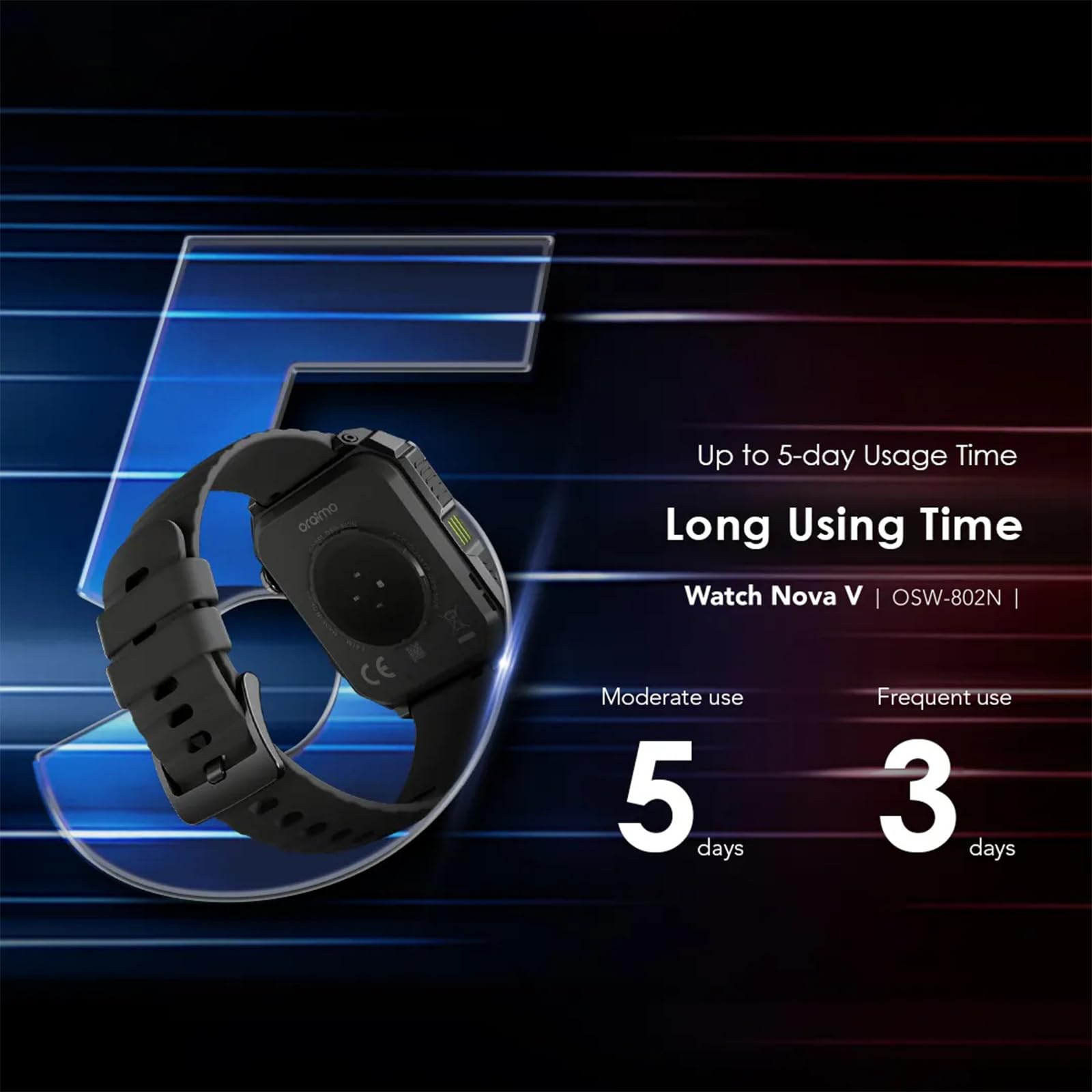 Reloj inteligente Nova V con pantalla HD de 2.01 pulgadas y caras de video