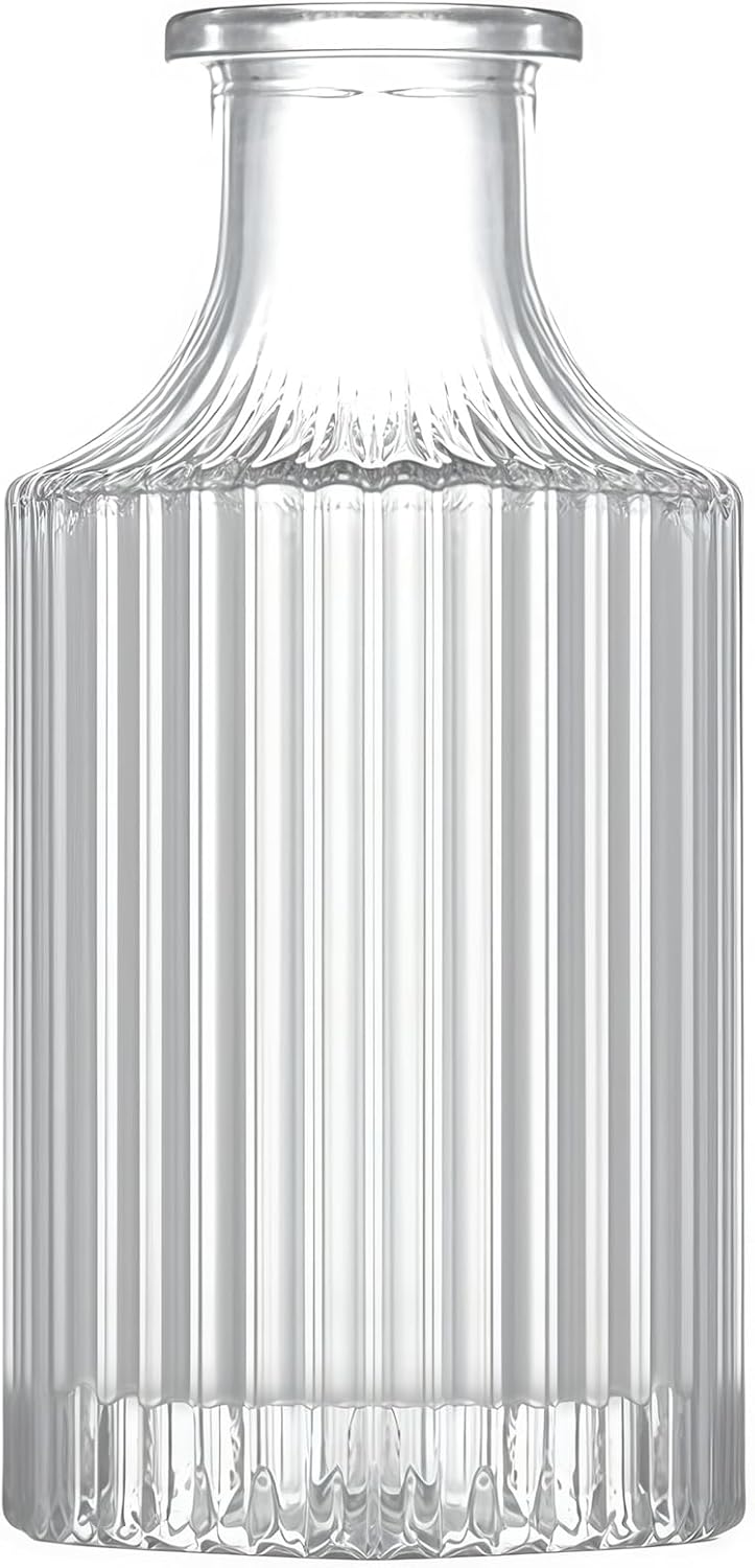 Botella difusora redonda de vidrio 250ml transparente miniatura 1