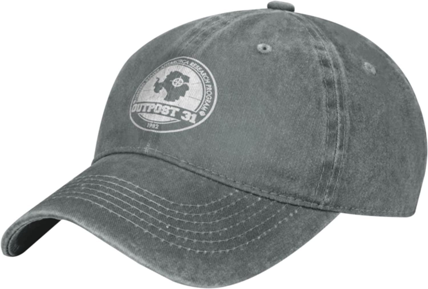 Outpost 31 Antarctica Research Denim Baseball Cap Hat Adjustable Cowboy Hat
