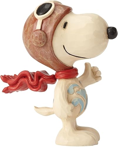 Miniatura 3 de Enesco Jim Shore Peanuts Snoopy Flying Ace - Figura en miniatura, 3 pulgadas, multicolor