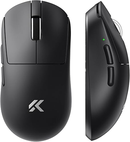 Miniatura 13 de MCHOSE Ratón para juegos A7 V2 Ultra inalámbrico para deportes electrónicos de 2.08 oz, PAW3950 TI, 42K DPI, tasa de sondeo dual de 8K TOPSPEED