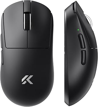 MCHOSE A7 V2 Pro Wireless Gaming Mouse Esports 59g, PAW3395, 26K DPI, TOPSPEED Wired 8K/Wireless 1K Polling, 130 Hour Battery Life PC/Mac Black