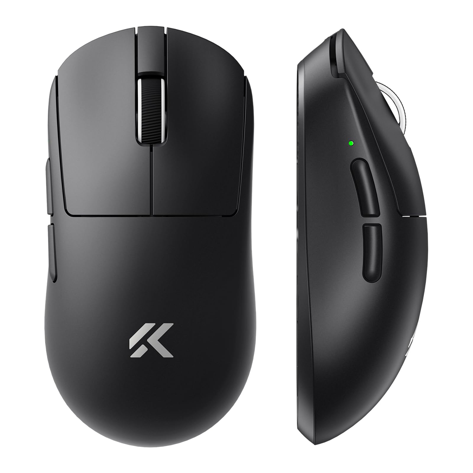 MCHOSE A7 V2 Pro Kabellose Gaming-Maus, 26000 DPI, 8000 Hz, 650 IPS, BT 5.0, 2,4 GHz, Schwarz