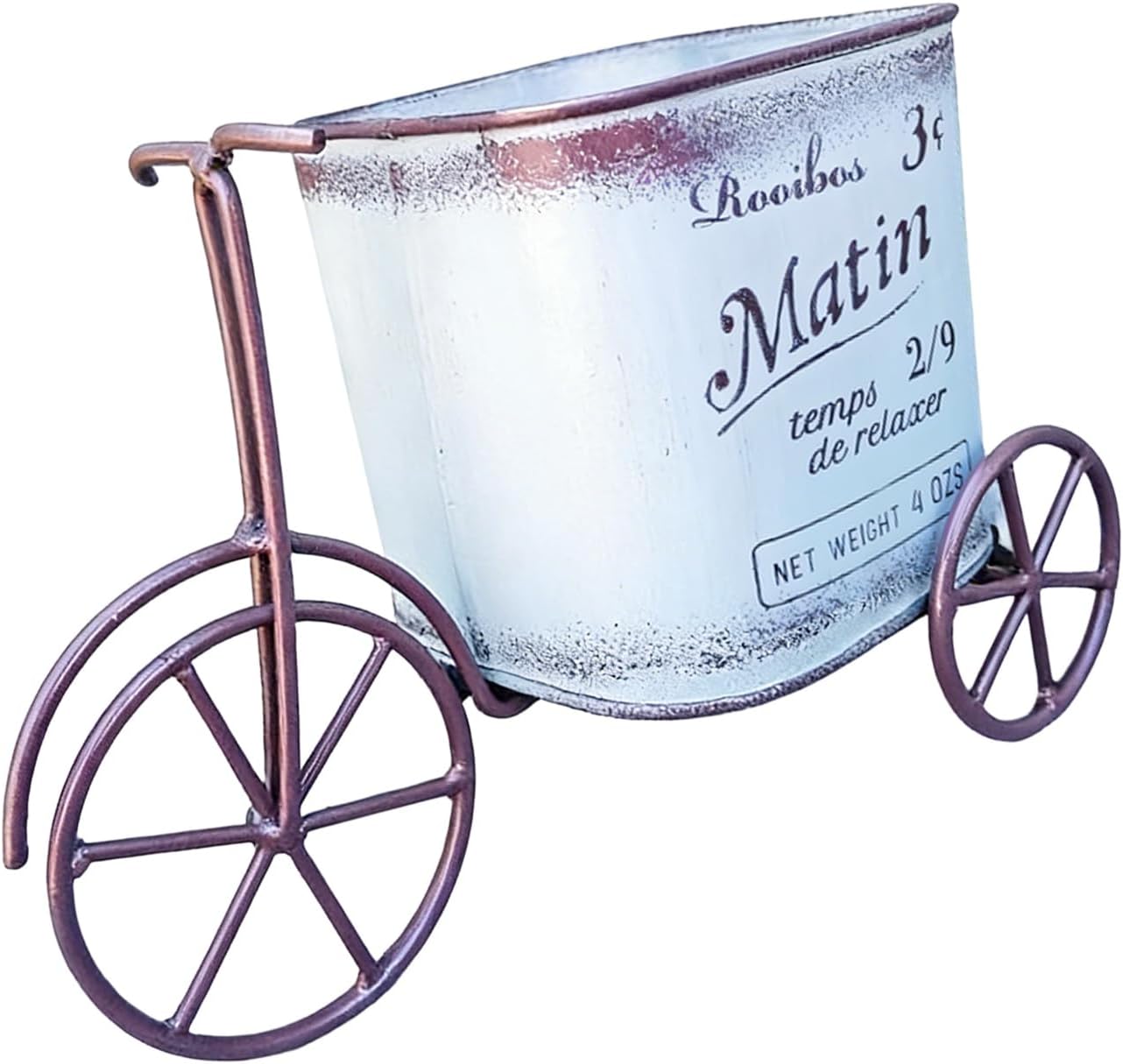 Portables Iron Bicycles Flower Holder, Vintage Metal Garden Bike Planter for Outdoor Plants, Decorative Bicycle Plant Cart for Patio, Balcony, Yard, and Home Decor