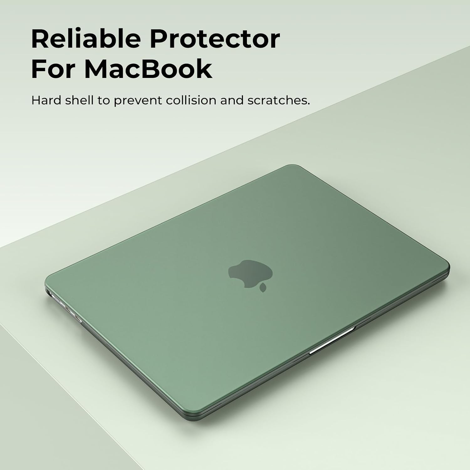 eoocoo compatible with macbook air 13 inch case m5 2026-2022 m4 m3 m2 model a3449 a3240 a3113 a2681, mac air 13.6 inch hard shell & keyboard cover & screen film & type-c, matte midnight green