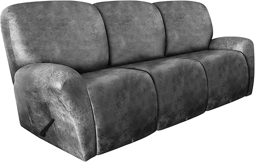 Vista 307 de molasofa Fundas de cuero para sillas reclinables, fundas para sillas reclinables grandes para silla reclinable, 4 piezas, fundas lavables que se