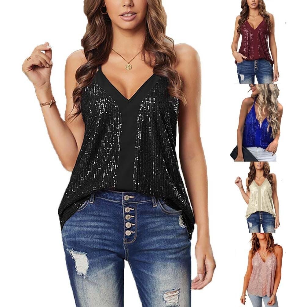T-Shirt D'été À Manches Courtes for Femme, Col en V sans Épaules, Haut Élégant Et Confortable, T-Shirt Décontracté, Haut Slim Fit Moderne for Femme T-Shirt Oversize