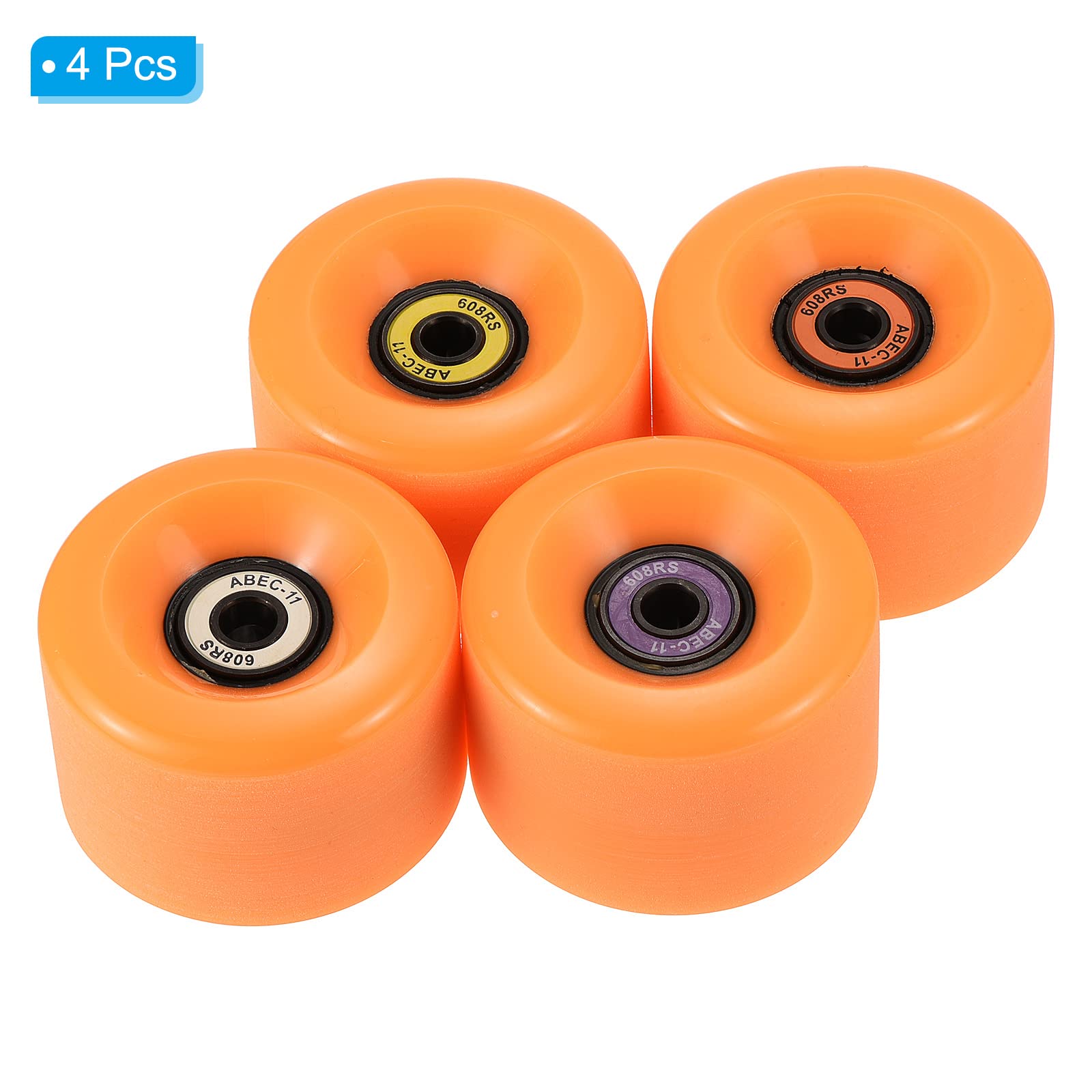 PATIKIL Skateboard Rollen und Kugellager Set Street Wheel Cruiser