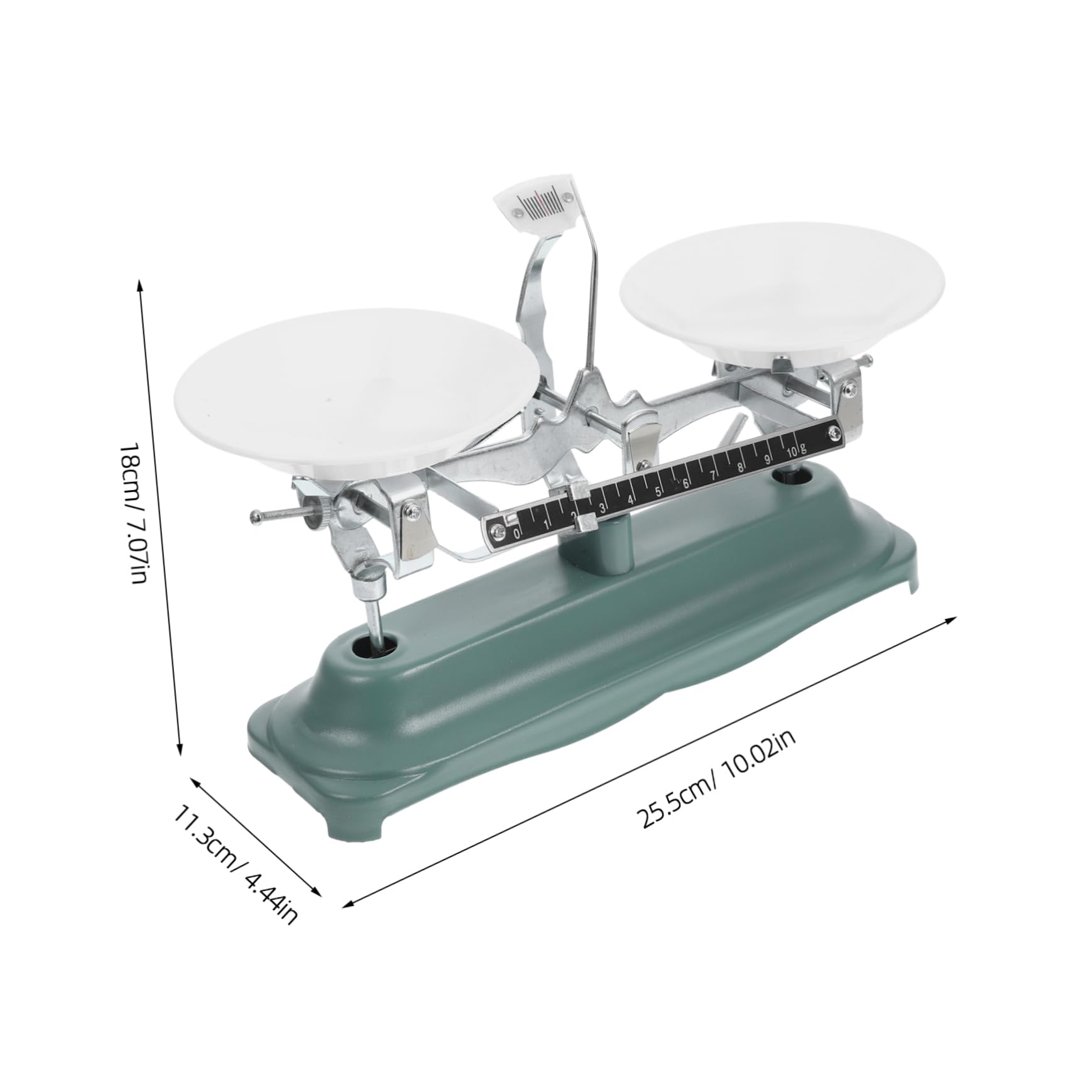 Cabilock Báscula De Tres Brazos Balanza Científica Herramienta De Laboratorio Para Experimentos Báscula Portátil Con Pesas De Tres Brazos Para Enseñanza