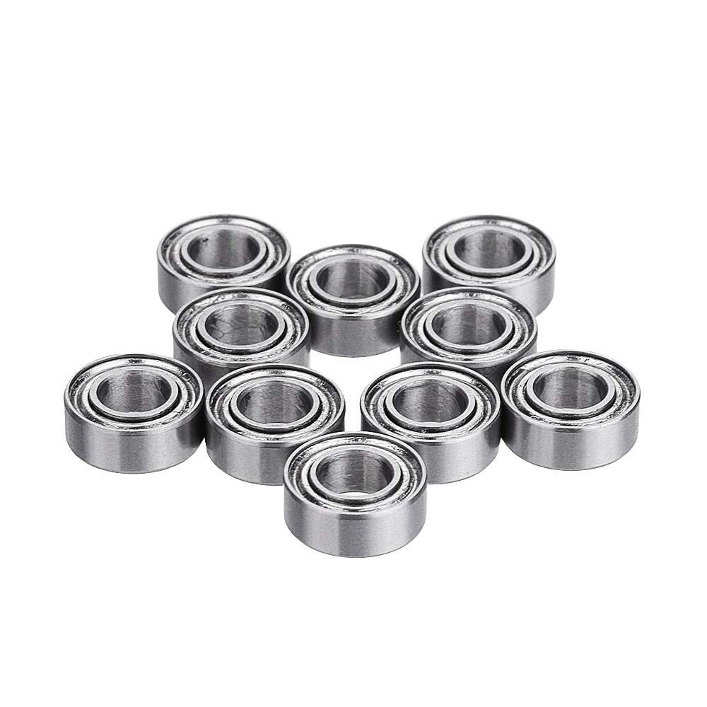 RCGKNNMUZ 10pcs MR74ZZ MR84ZZ Bearings I.D 4mm Double Shielded Miniature Deep Groove Ball Bearing
