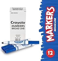 Vista 9 de 12 marcadores de punta gruesa lavables Crayola, Negro