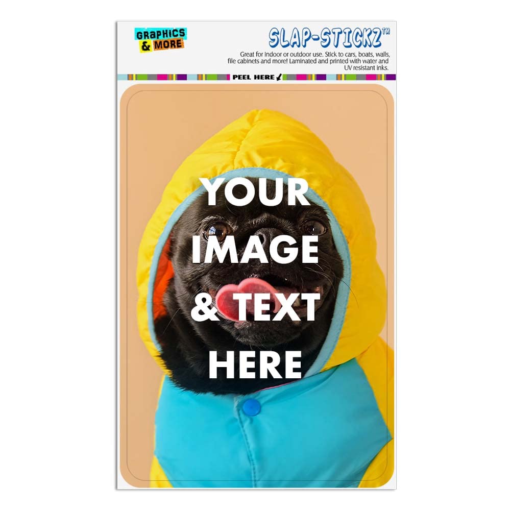 Graphics and More Self-eez(TM) Custom Personalized SLAP-STICKZ(TM) Premium Vertical Sticker