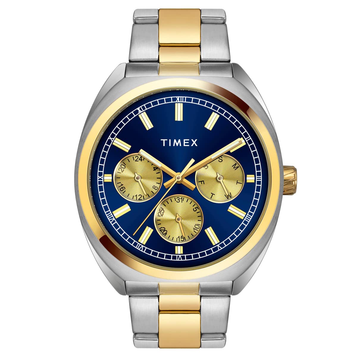 TIMEX Men Stainless Steel E-Class Premium-Sport Collection Analog Blue Dial Coloured Quartz Watch, Round Dial with 42 Mm Case Width - Tweg22301, Band Color-Multicolor (B0C27PTYSQ) Amazon Price History, Amazon Price Tracker