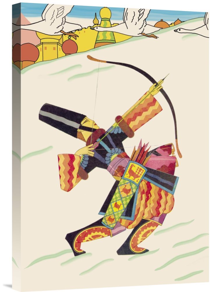 Global Gallery Budget GCS-342034-1624-142 Frank Mcintosh Tarban The Bowman 1926" Gallery Wrap Giclee on Canvas Wall Art Print