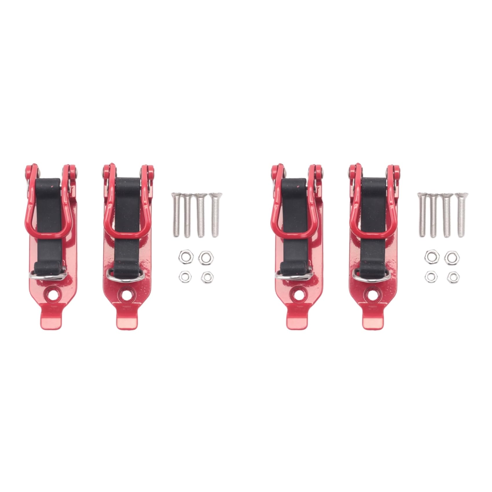 Jnchdghwa Red 4Pcs Shovel Holder Car Luggage Rack Holder Tool Quick Release Clamp Shovel Ax Wall Mount Bracket For Car Trailer Rv Boat