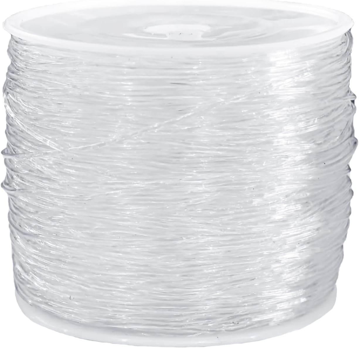 AcofectElastic String Clear Stretchy 1mm x 330 Feet White Cord for Bracelets Necklaces Beading Jewelry Making and Crafts