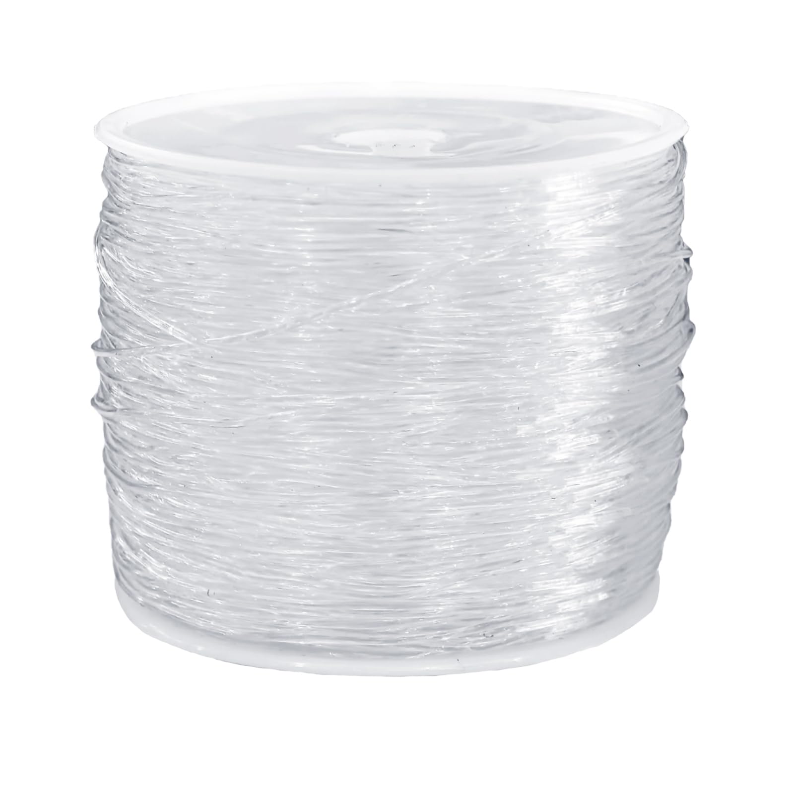 AcofectElastic String Clear Stretchy 1mm x 330 Feet White Cord for Bracelets Necklaces Beading Jewelry Making and Crafts