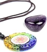 Vista 2 de Yunoun Chakra Stones Healing Crystals，Crystal Therapy, Meditation, Reiki - 7 Chakra Set