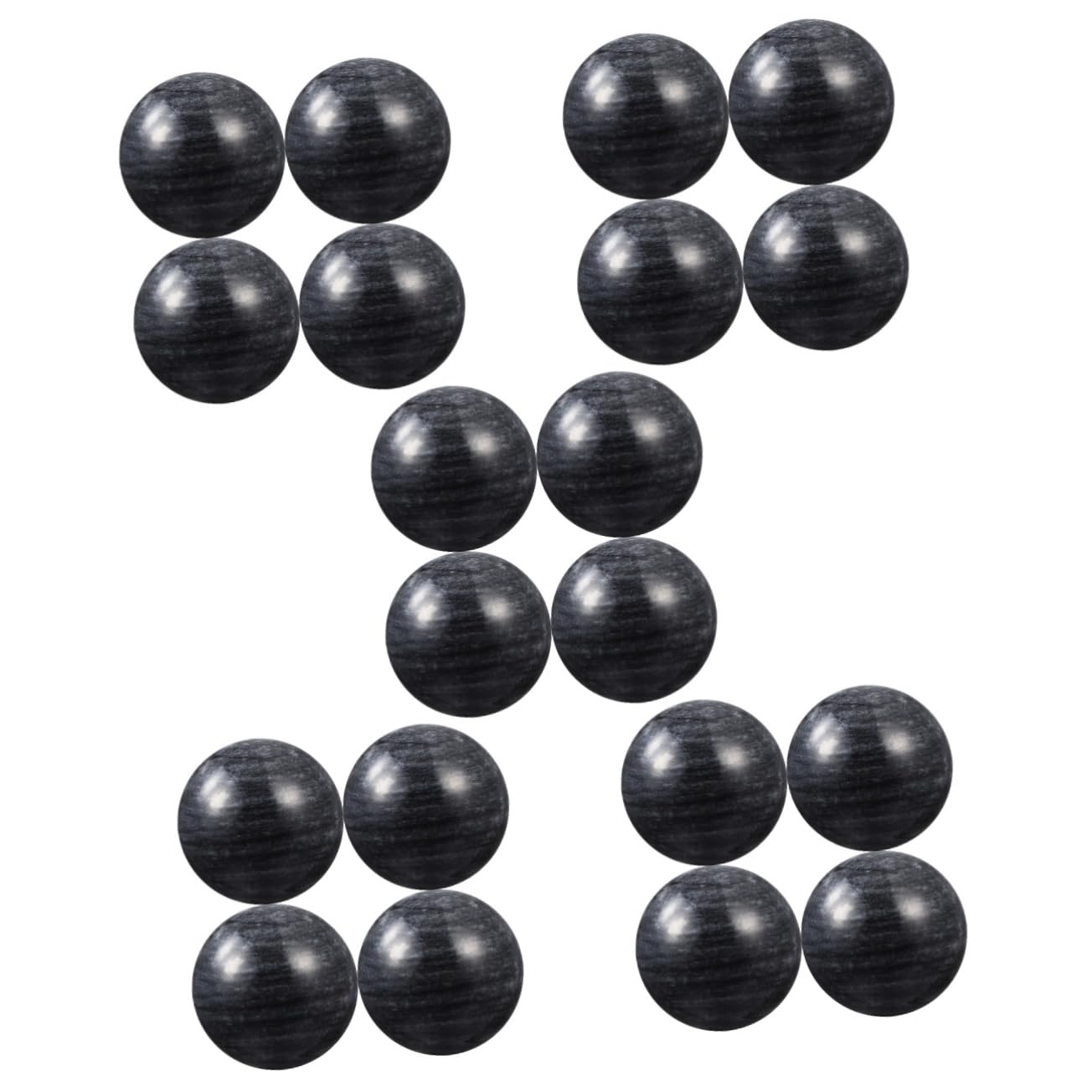 FOMIYES 5 Sätze Den Ball Drehen Hand Ball Em Handball Hand Massage Ball Handmassage Ball Sensorische Bälle Silberne Kugeln Handballen Massieren Tragbare Kugel Stein Black 4 Stücke * 5