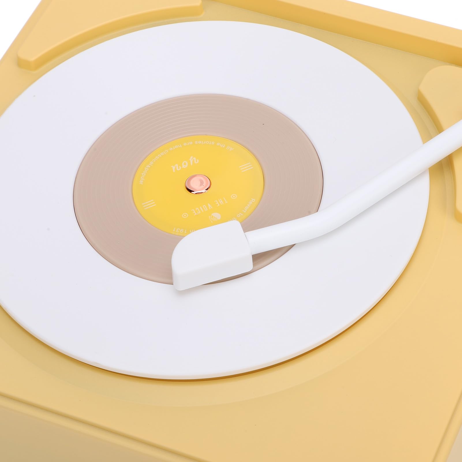 Aramox Retro Speaker con Sveglia, Batteria da 1200mAh (Giallo Crema)