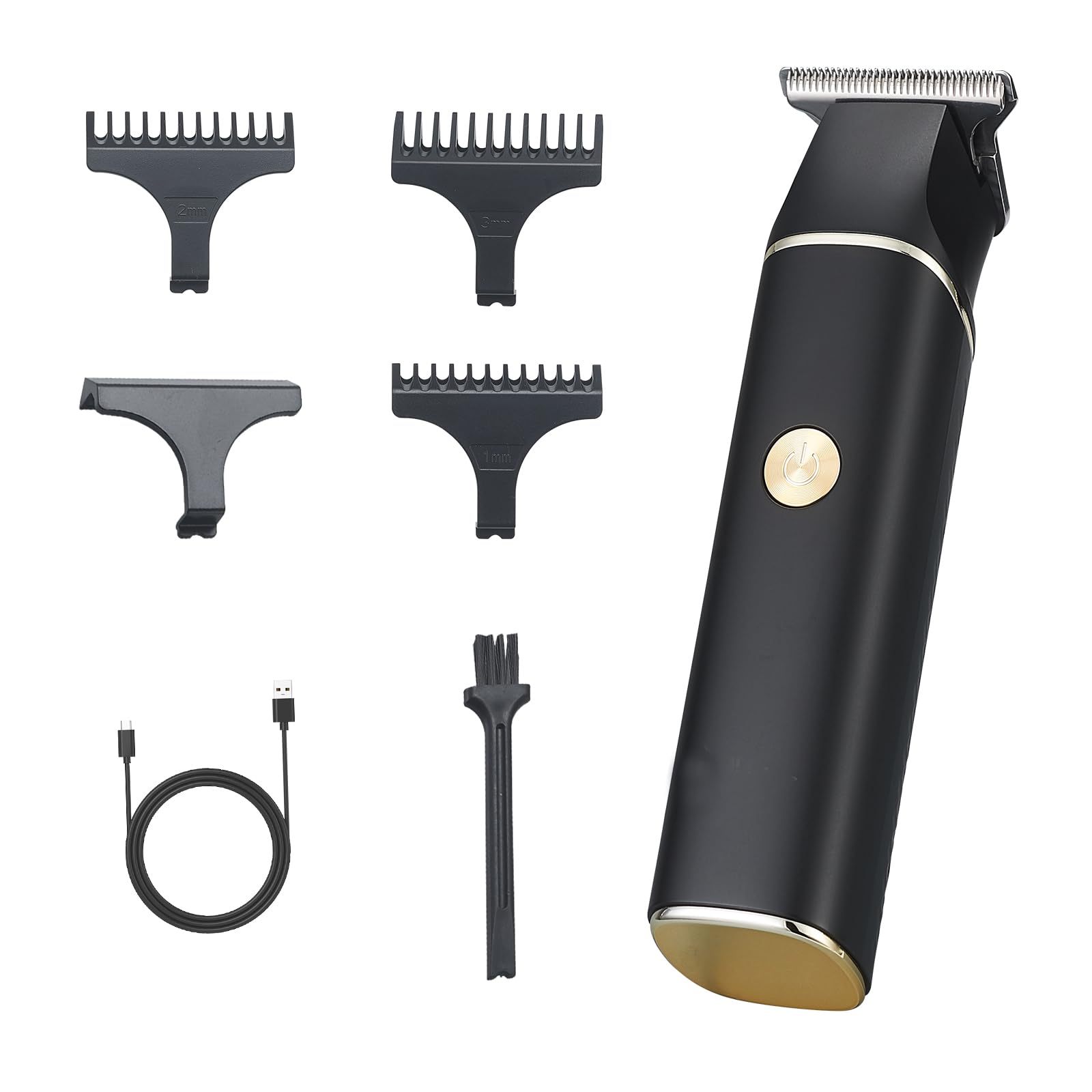Hair Clippers for Men Cordless Rechargeable Zero Gapped T Blade Black