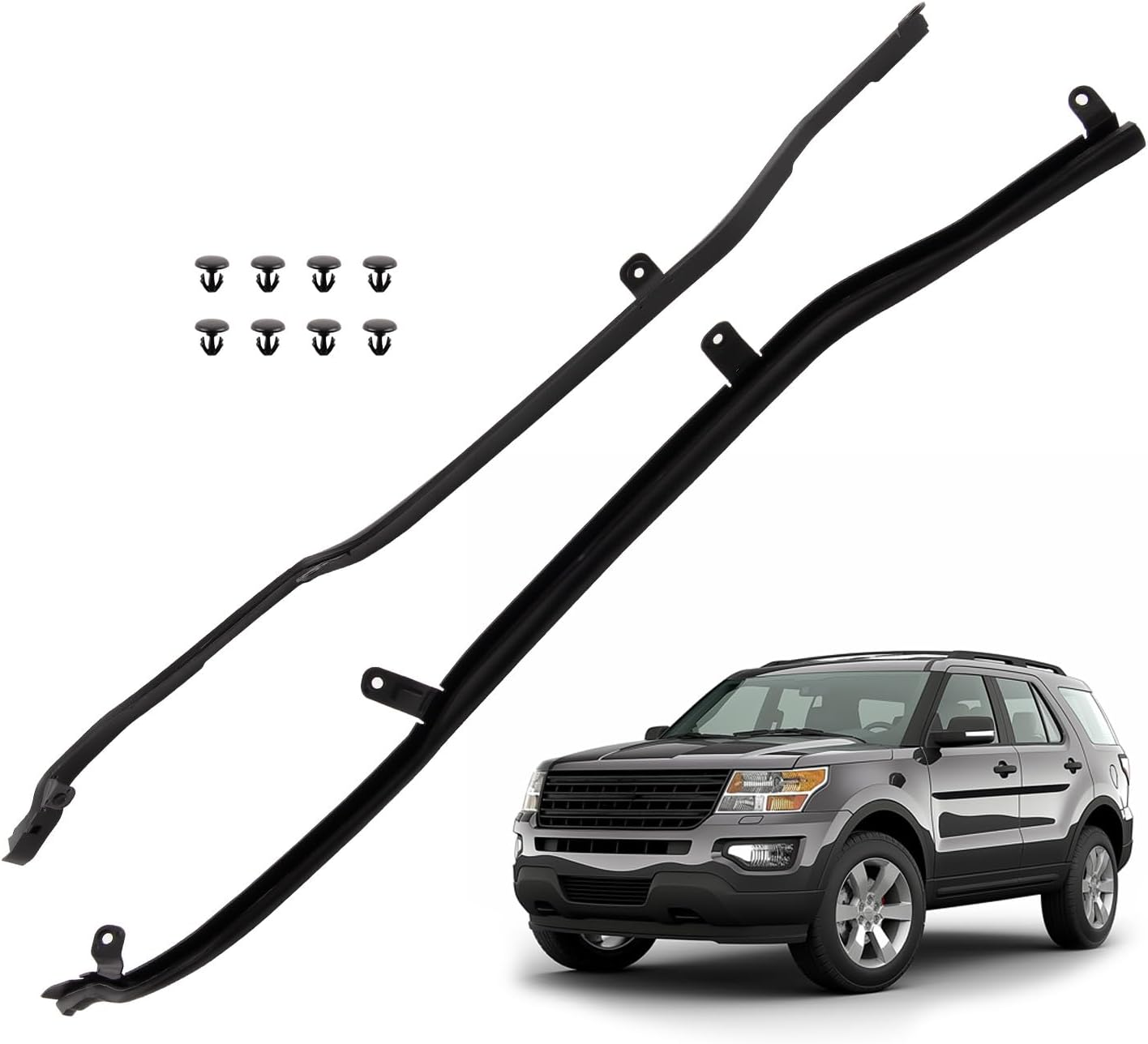 maXpeedingrods 2pcs Rear Door Weatherstrip Seal Left & Right for Ford Explorer 2011-2019 Driver Side and Passenger Side, Replace BB5Z7825324B BB5Z7825325B