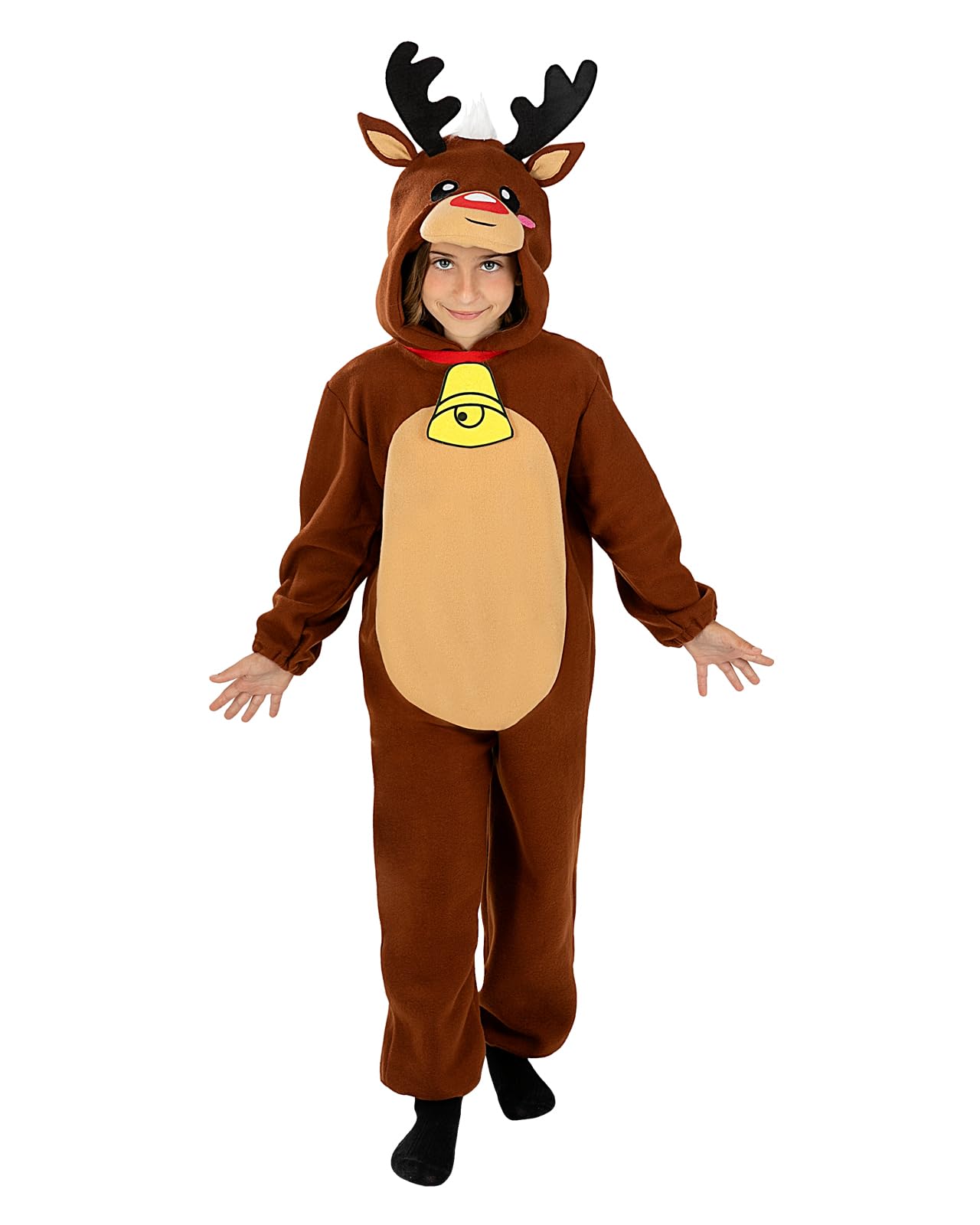 Fun Shack Baby Deer Costume For Toddlers - Christmas Reindeer Costume With Hood & Antlers, Sizes 1-4 Years - View #7