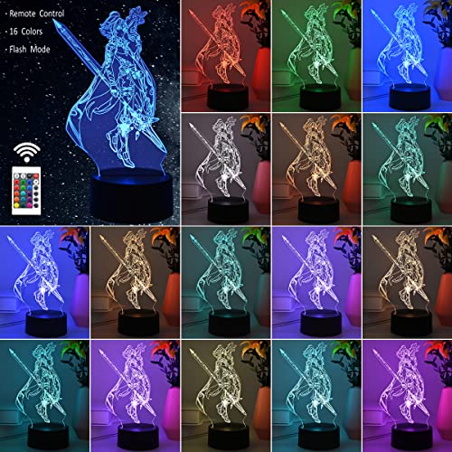 Anime Lampada Xiao Genshin Impatto Figura Notte