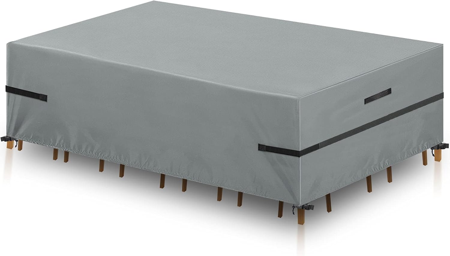 GARPROVM Garden Furniture Covers,250x210x90cm Large Outdoor Table Cover 600D Heavy Duty Oxford