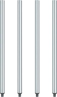 DuraSteel Galvanized Legs for Work Table - 33.5 inch Replacement Galvanized Legs - Fits Commercial Food Prep Stainless Steel Utility Table or Maple Wood Worktable, Silver