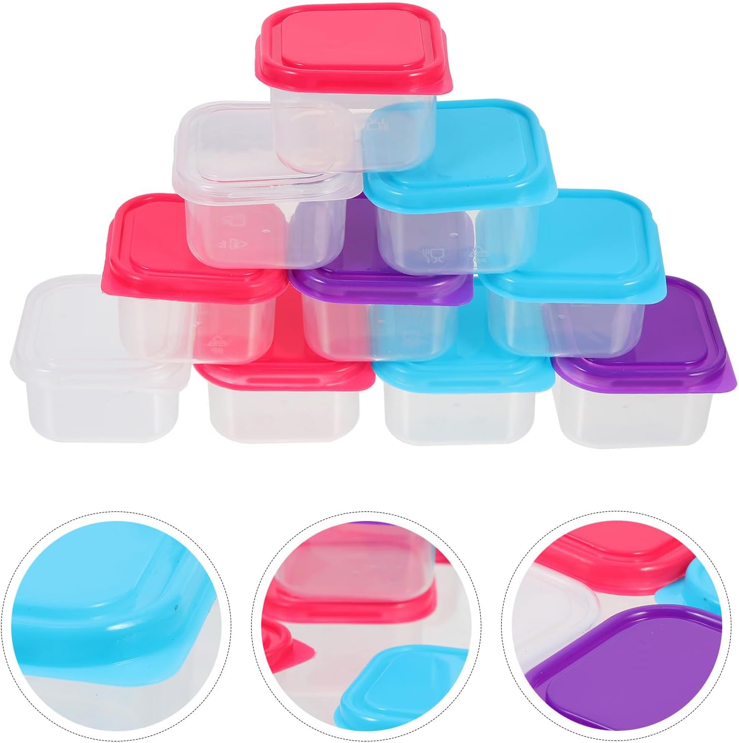 Luxshiny Mini Food Storage Containers with Sealed Lids 12 Piece image 5
