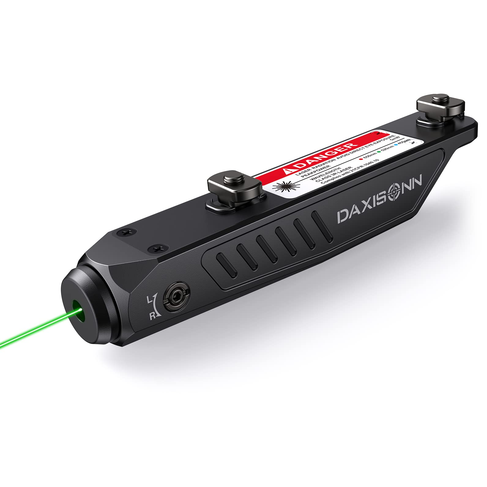 Green MLok Laser Rifle Laser Sight Gun Laser Tactical AR Laser Magnetic Rechargeable Low Profile Compatible with M-Lok Rail with Strobe Function