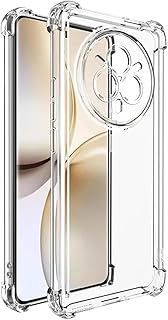 جراب حماية شفاف لموبايل ريلمي 14 برو شبكة الجيل الخامس 5G ناعم من البولي يوريثين الحراري والسيليكون ممتص للصدمات بزاوية معززة وحماية كاملة للكاميرا