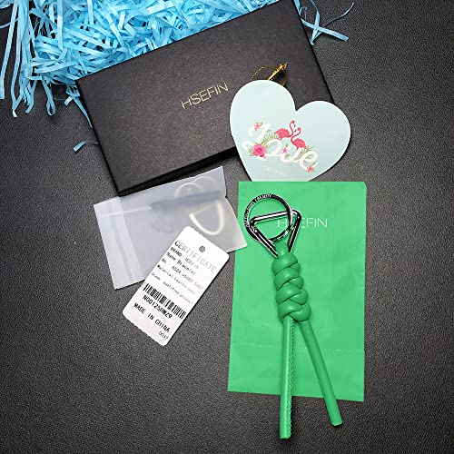 Image of Leather Key Chain Car Universal Unisex Key Chain with Removable Triangle Open Key Ring