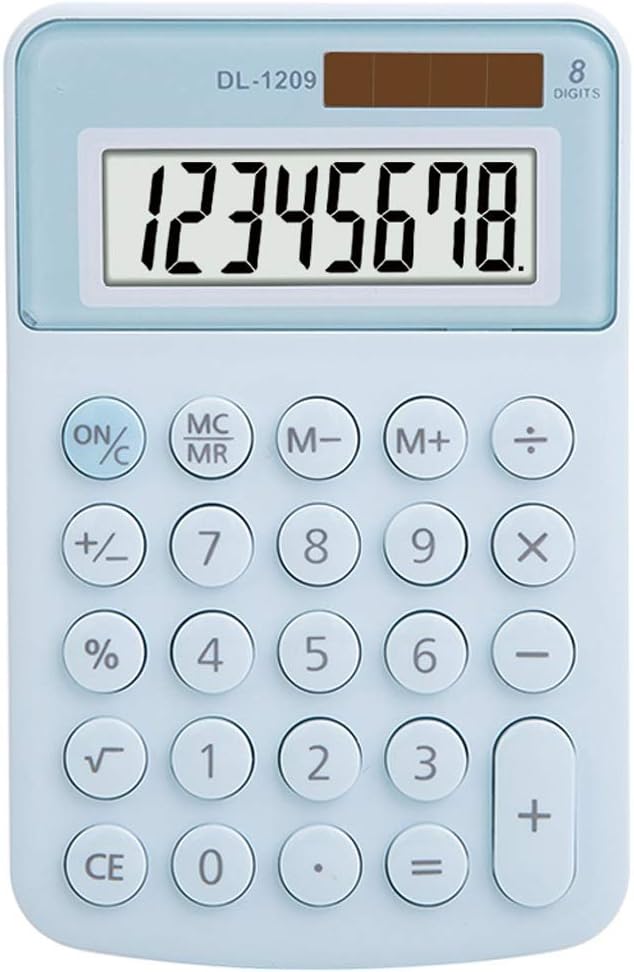 FMURY Calculator Solar Color Student Cute Calculators Portable Easy Carry Cute Creative School Office Supplies(E)