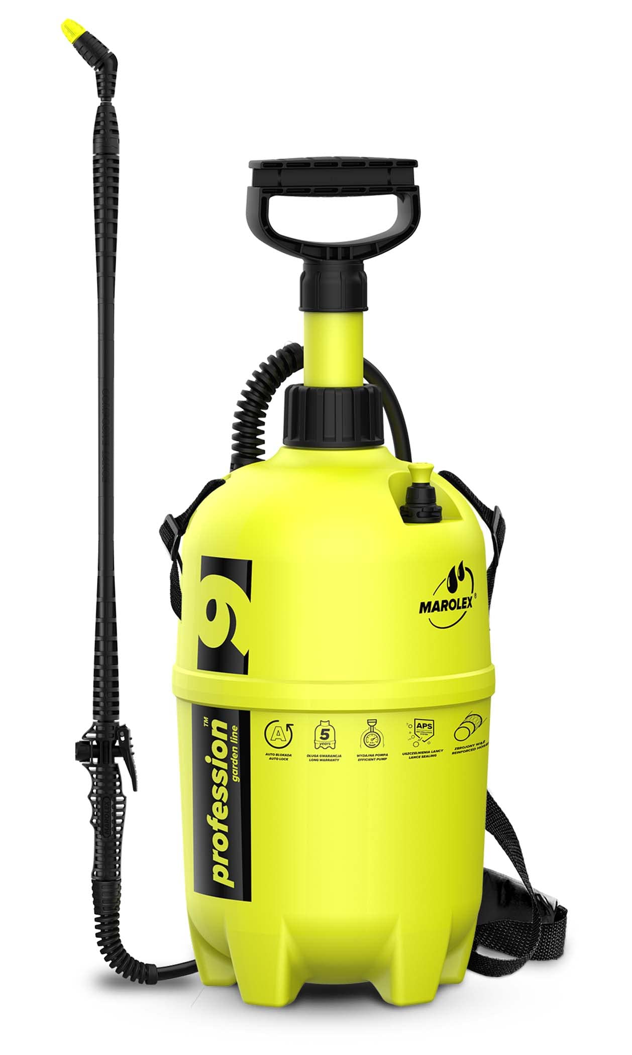 Marolex, Pulverizador manual profession 9 con lanza telescópica compuesta de aluminio 65-115 cm