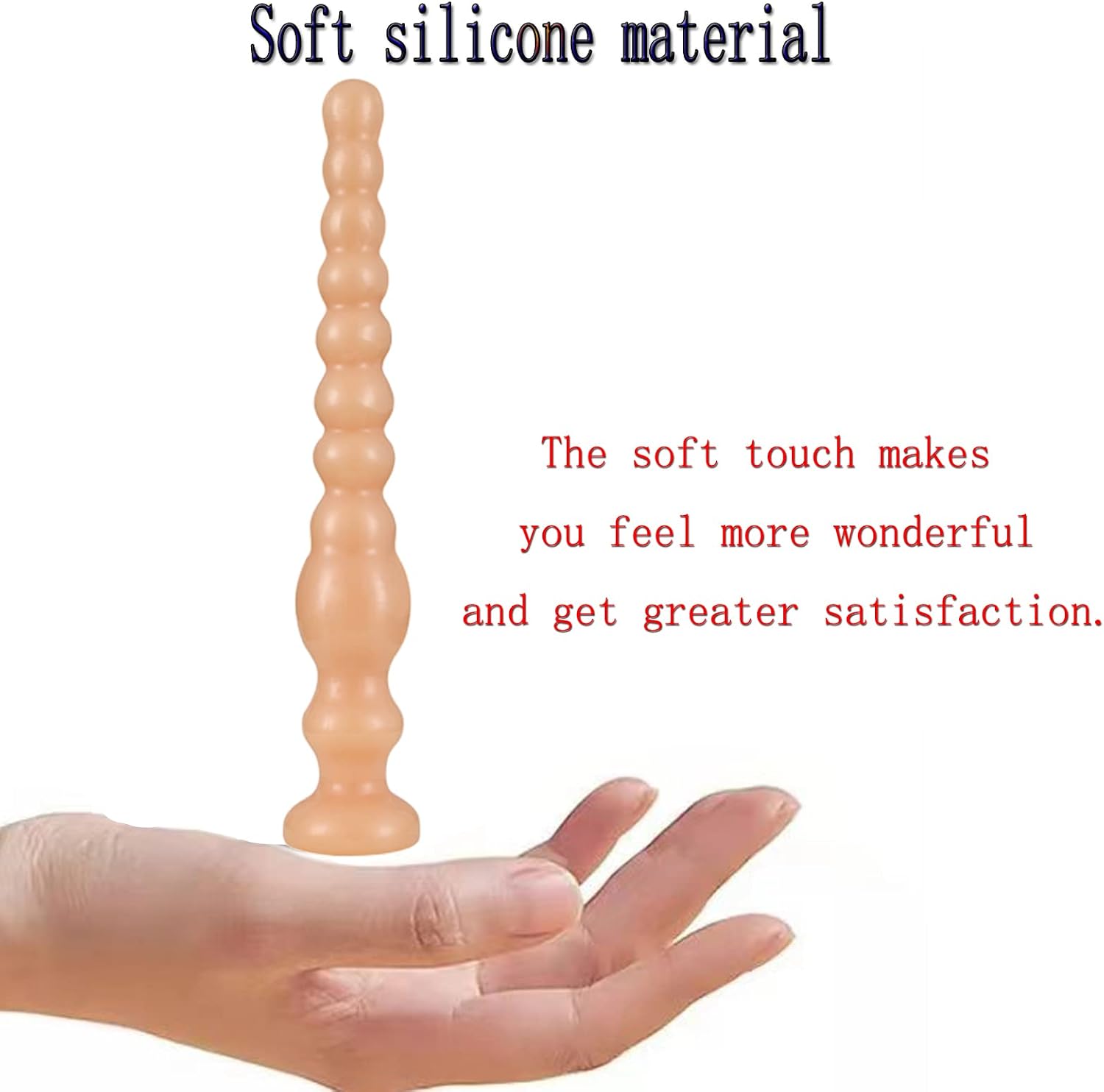 10.24Inches Butt Plug,Anal Beads Anal Stretcher Trainer Big Anal Plug,Anal Butt Plug Trainer Large But Plug Training Cone Silicone Prostate Massager with Strong Suction Cup for Hands-Free Play(Flesh3)