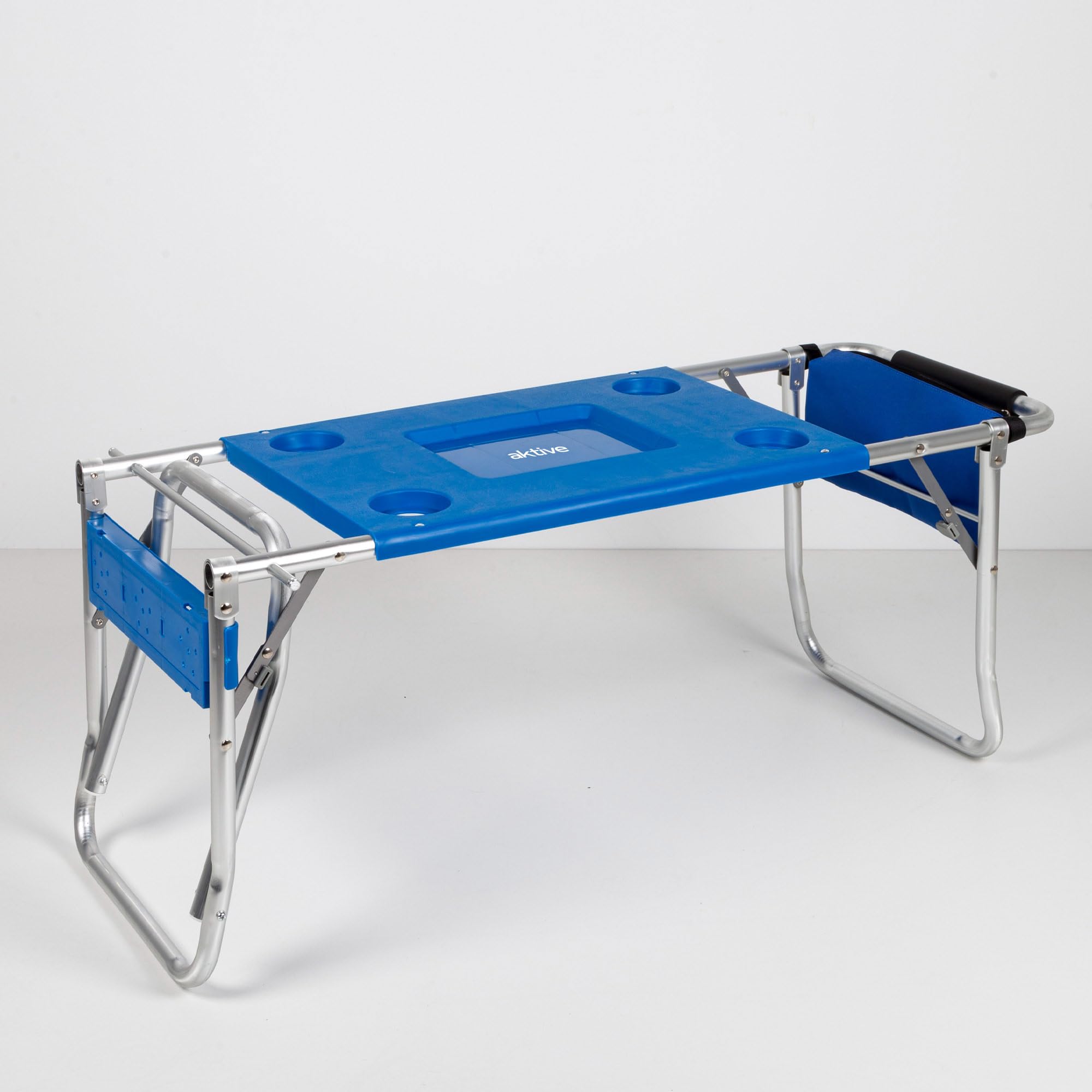 AKTIVE 62284 - Faltbarer Strandwagen, umwandelbar in einen 2-in-1-Tisch, Maße 50 x 78,5 x 105 cm, Maximales Gewicht 30 kg, Mehrzweck-Tragetasche für Strand, Camping, Veranstaltungen