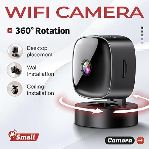 Miniatura 2 de SUNGOOYUE Cámara de seguridad, cámara inalámbrica 1080P para interiores y exteriores con detección de movimiento de visión nocturna con batería