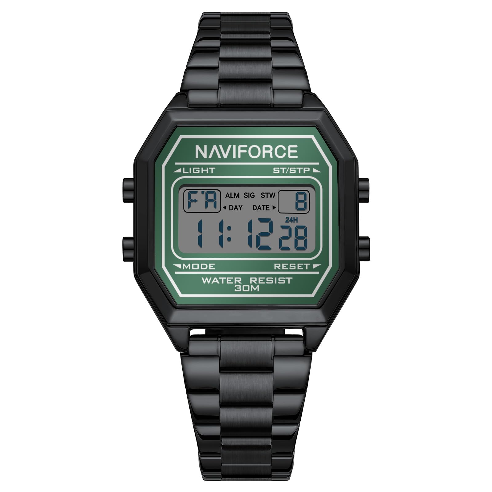 naviforce NF5063S Stylish Octagonal Case Square Dial with Two-Toned Strap Digital Watch-picture-32