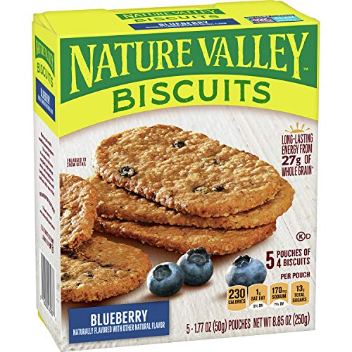 Nature Valley Blueberry Biscuits, 5 Ct 1.77 Oz Pouches #TOP26