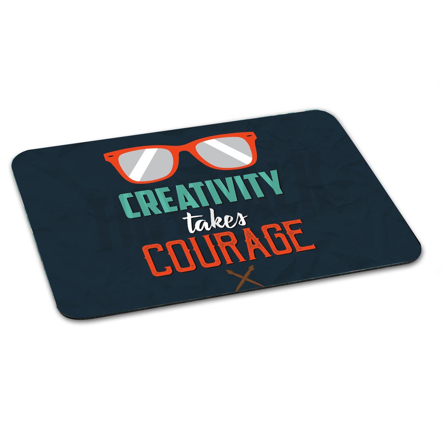 Tinywalk Creativity Takes Courage Motivational Quote Printed Mouse Pads for Computer/Laptop|Matte Finish|Waterproof Coating